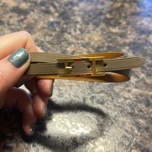 Hermes leather bracelet